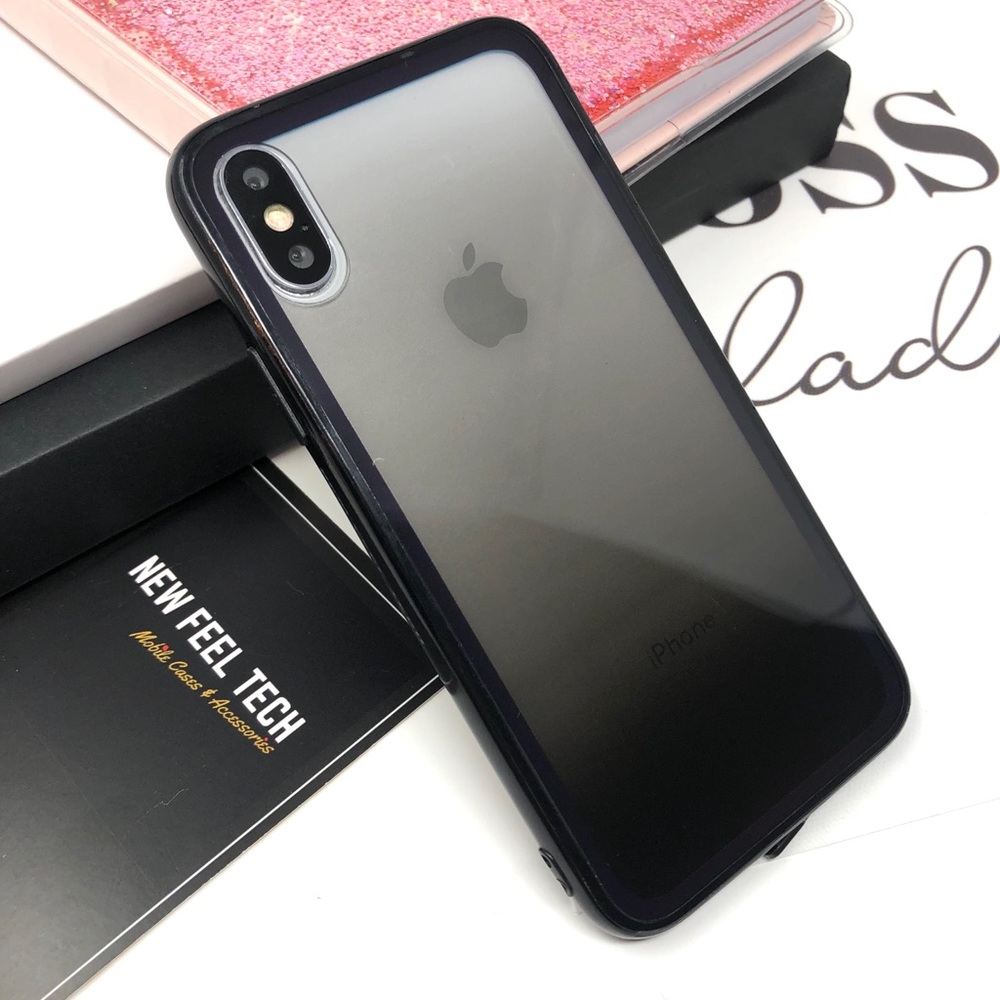 iPhone Clear Black Gradient Case